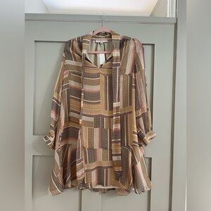 NWT Loft Plaid Dress Sz M